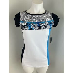 Women’s Bollé Moisture Wicking Activewear Short Sleeve Top Small